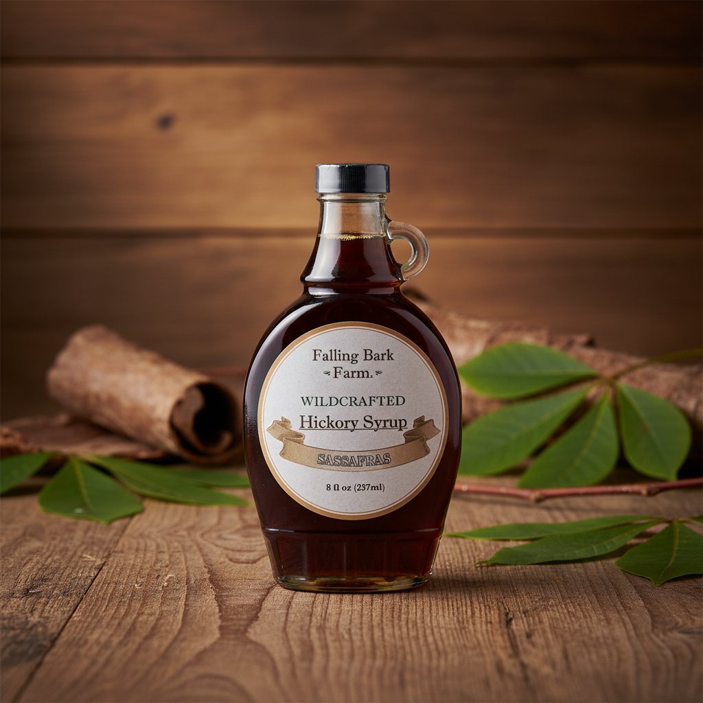 Sassafras-Infused Hickory Syrup – Falling Bark Farm