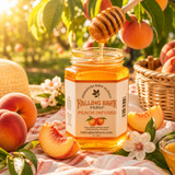 Peach Infused Premium Raw Honey